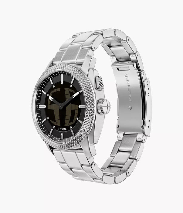 Fossil Machine Big Tic Negative Display Stainless Steel Men Watch Fs6155_8
