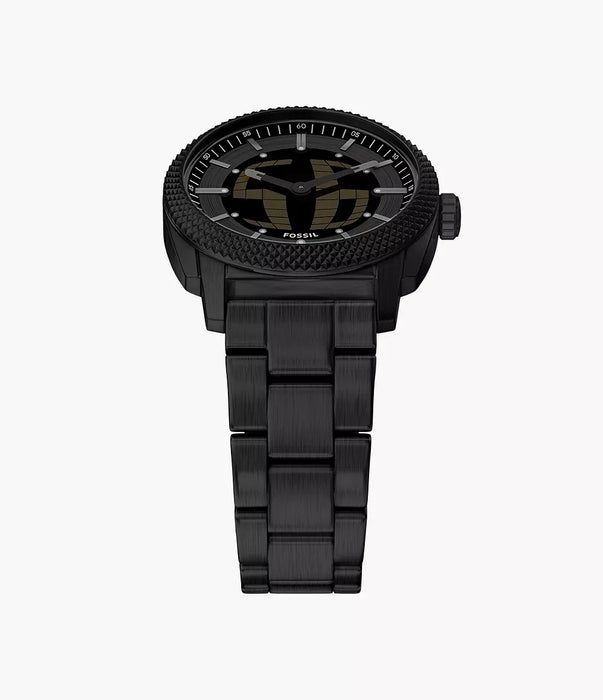 Fossil Machine Big Tic Negative Display Stainless Steel Men Watch Fs6156_6