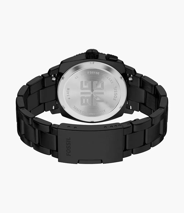 Fossil Machine Big Tic Negative Display Stainless Steel Men Watch Fs6156_7