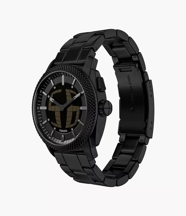 Fossil Machine Big Tic Negative Display Stainless Steel Men Watch Fs6156_8