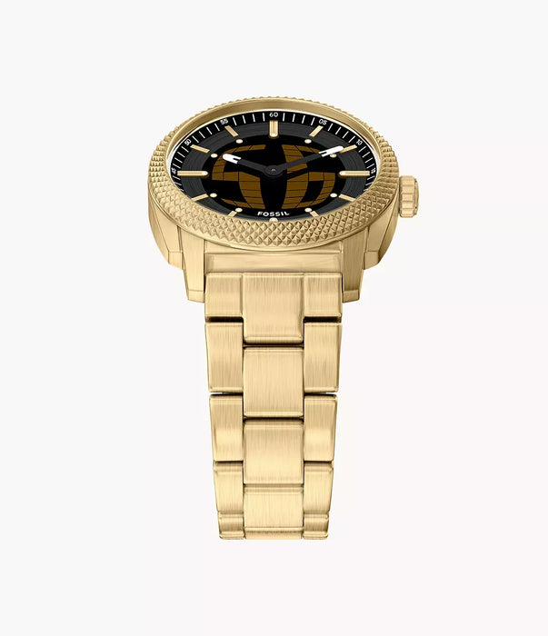 Fossil Machine Big Tic Negative Display Stainless Steel Men Watch Fs6157_6