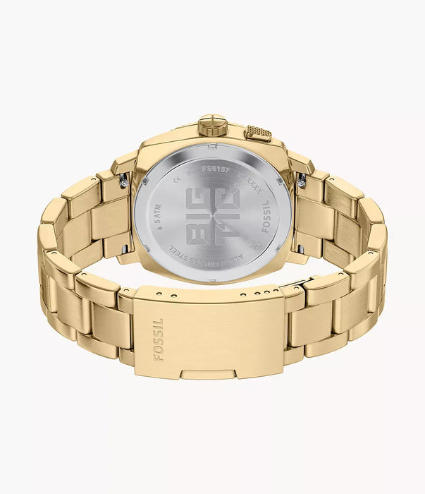 Fossil Machine Big Tic Negative Display Stainless Steel Men Watch Fs6157_7