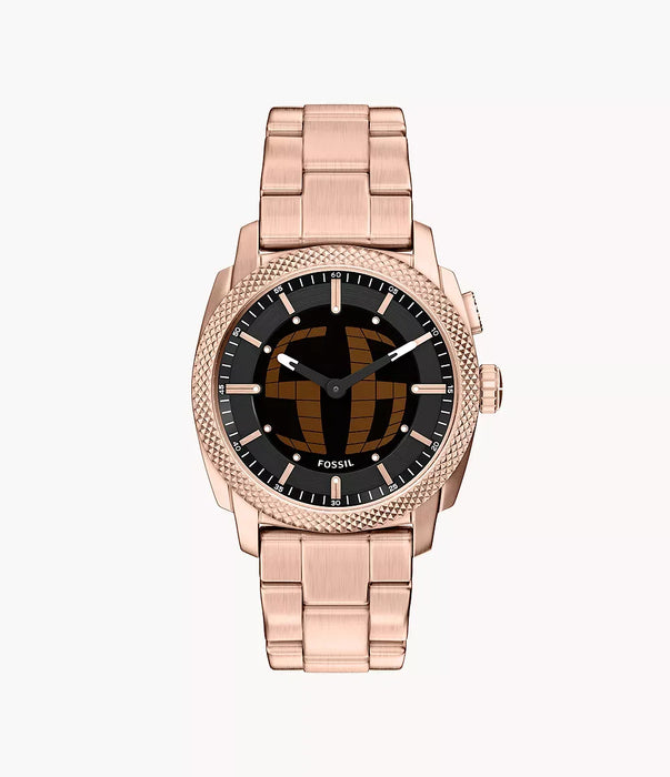 Fossil Machine Big Tic Negative Display Stainless Steel Men Watch Fs6158_2