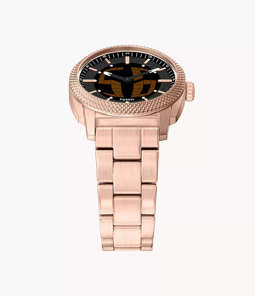 Fossil Machine Big Tic Negative Display Stainless Steel Men Watch Fs6158_6
