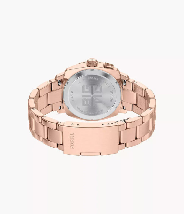 Fossil Machine Big Tic Negative Display Stainless Steel Men Watch Fs6158_7