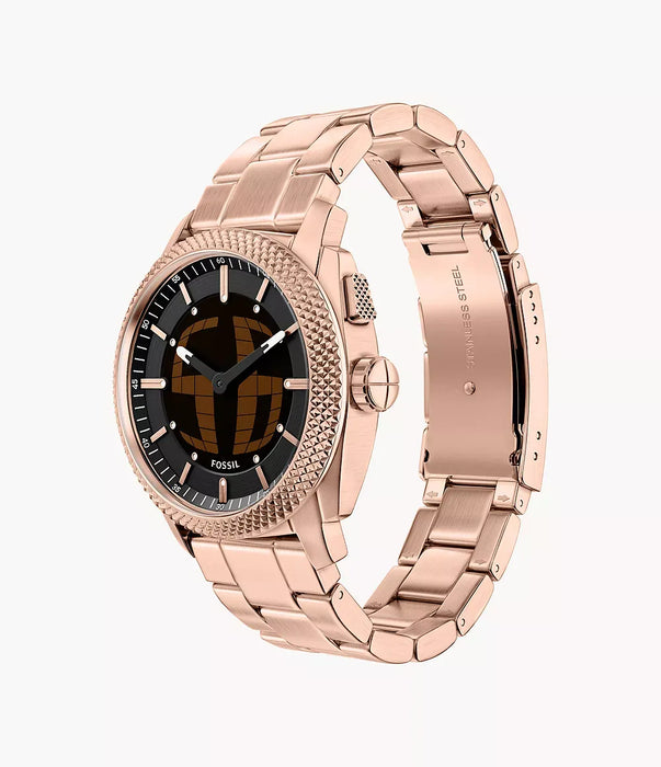 Fossil Machine Big Tic Negative Display Stainless Steel Men Watch Fs6158_8