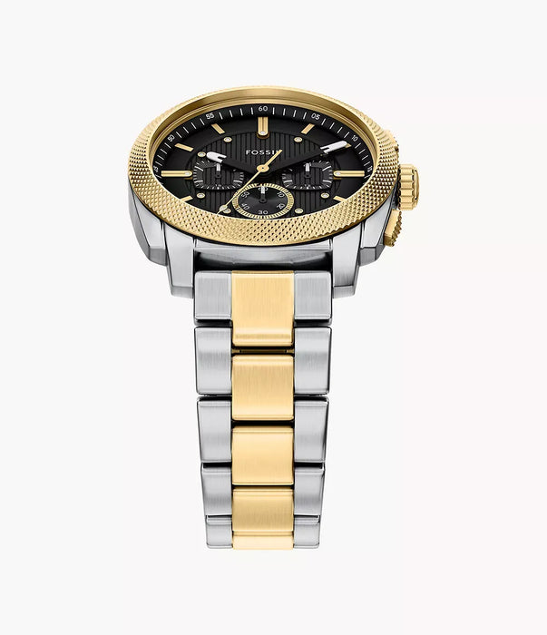 Fossil Machine Black Stainless Steel Men Watch Fs6159_4