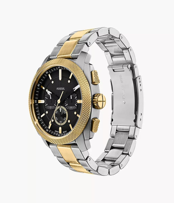 Fossil Machine Black Stainless Steel Men Watch Fs6159_6
