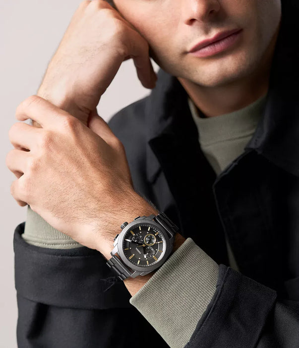 Fossil Machine Gray Stainless Steel Men Watch Fs6160_2