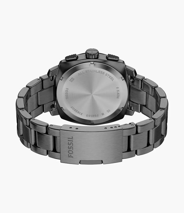Fossil Machine Gray Stainless Steel Men Watch Fs6160_6