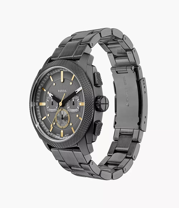 Fossil Machine Gray Stainless Steel Men Watch Fs6160_7