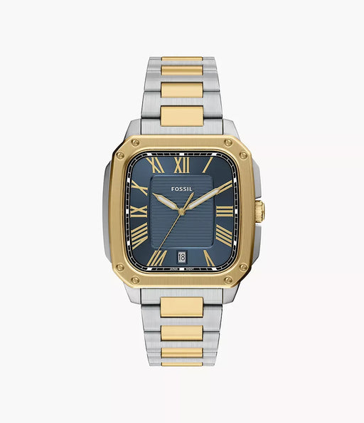 Fossil Crosby Blue Stainless Steel Men Watch Fs6161_1