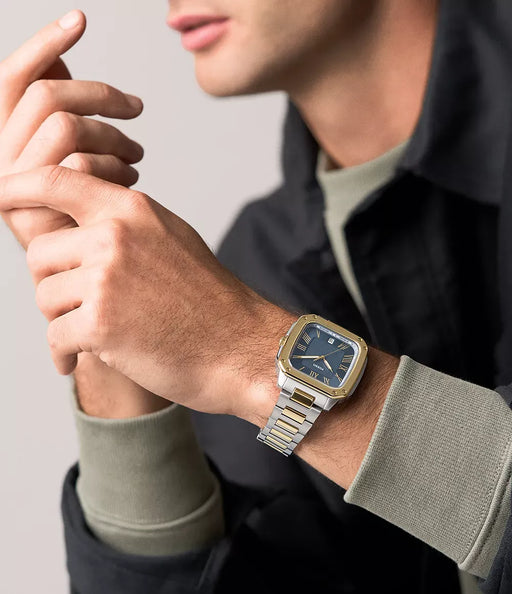 Fossil Crosby Blue Stainless Steel Men Watch Fs6161_2