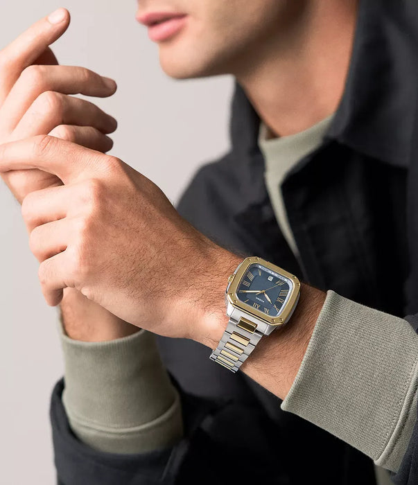Fossil Crosby Blue Stainless Steel Men Watch Fs6161_2