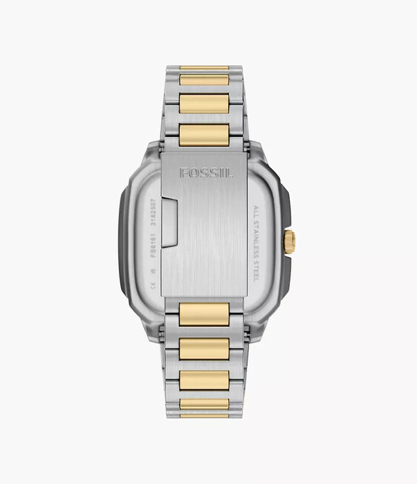 Fossil Crosby Blue Stainless Steel Men Watch Fs6161_3
