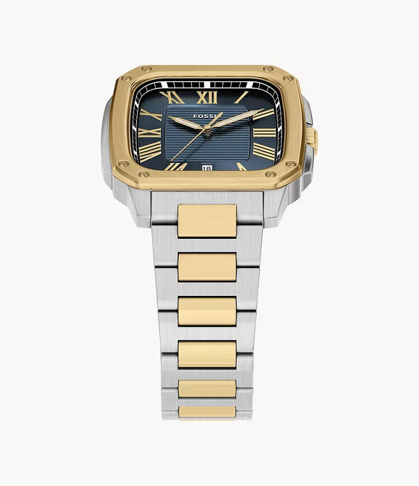 Fossil Crosby Blue Stainless Steel Men Watch Fs6161_5