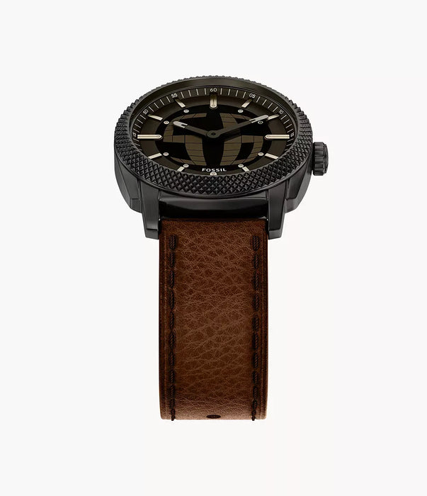 Fossil Machine Big Tic Negative Display Stainless Steel Men Watch Fs6165_6