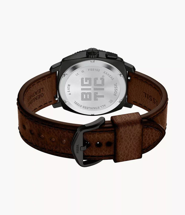Fossil Machine Big Tic Negative Display Stainless Steel Men Watch Fs6165_7