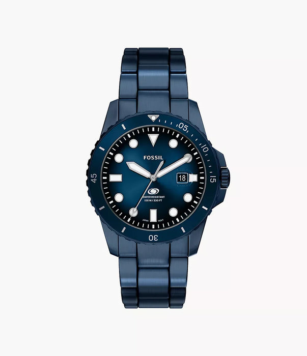 Fossil Fossil Blue Blue Stainless Steel Men Watch Fs6166_1