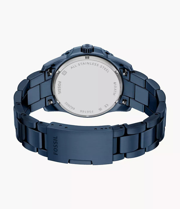 Fossil Fossil Blue Blue Stainless Steel Men Watch Fs6166_5