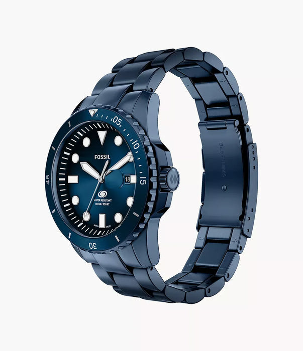 Fossil Fossil Blue Blue Stainless Steel Men Watch Fs6166_7