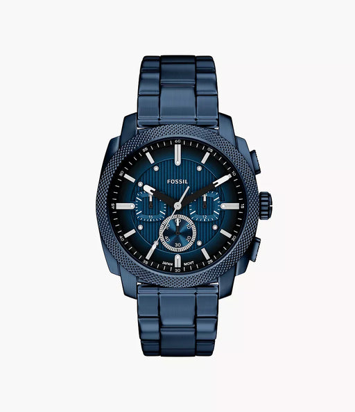 Fossil Machine Blue Stainless Steel Men Watch Fs6167_1