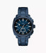 Fossil Machine Blue Stainless Steel Men Watch Fs6167_1