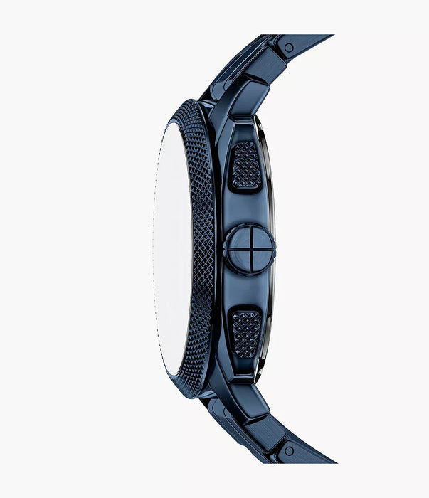 Fossil Machine Blue Stainless Steel Men Watch Fs6167_4