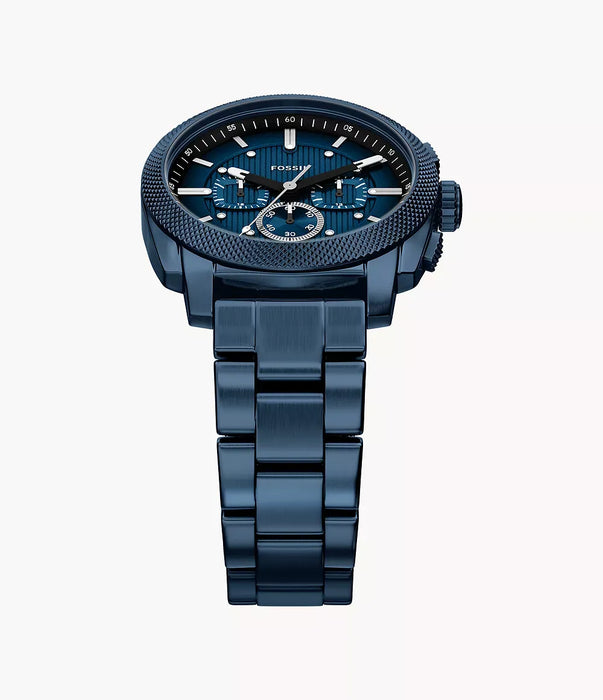 Fossil Machine Blue Stainless Steel Men Watch Fs6167_5