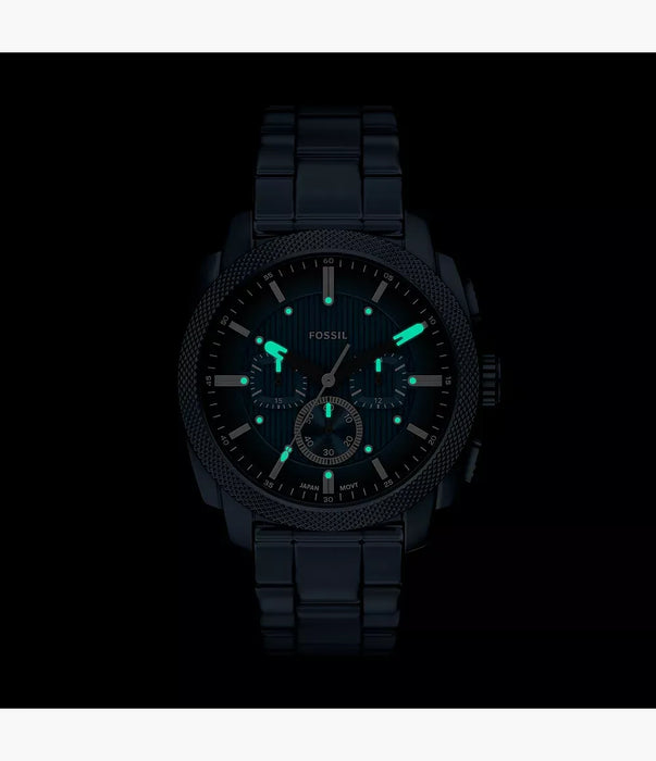 Fossil Machine Blue Stainless Steel Men Watch Fs6167_7