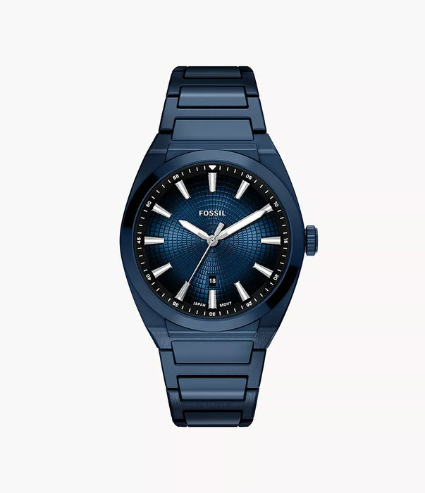 Fossil Everett Blue Stainless Steel Men Watch Fs6169_1