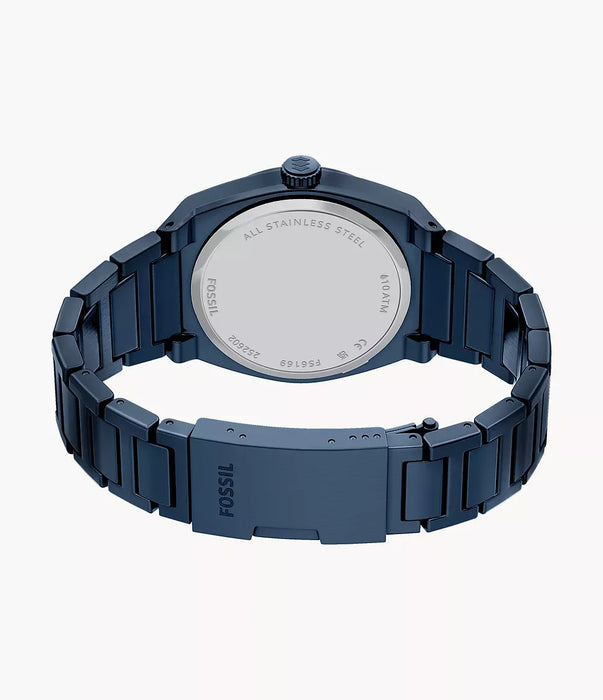 Fossil Everett Blue Stainless Steel Men Watch Fs6169_6