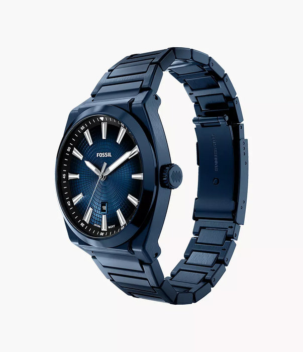 Fossil Everett Blue Stainless Steel Men Watch Fs6169_7