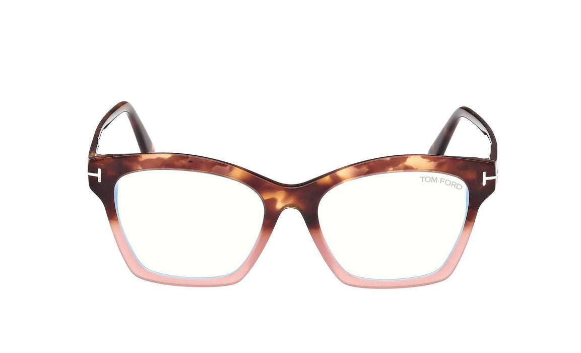 Tom Ford Havana Square Women’s Eyeglasses 53mm FT5965-B 055