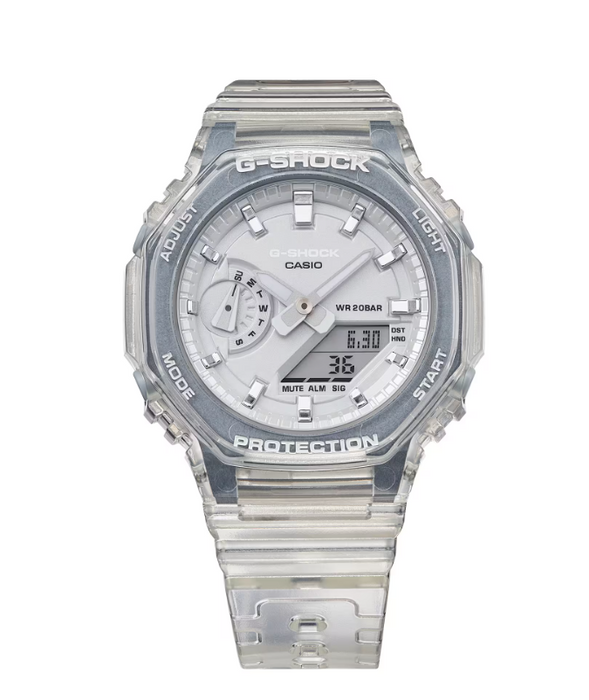 Casio G-Shock Analog-Digital Clear Metallic Translucent Watch GMAS2100SK-7A