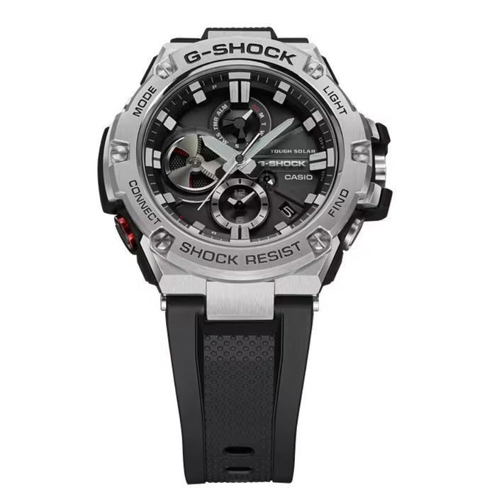 G-Shock Analog Black Dial Stainless Steel Men's Watch GSTB100-1A