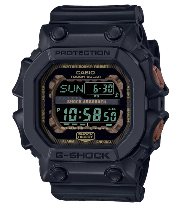 Casio G-Shock Black and Rust Series Solar Resin Strap Men's Watch GX56RC-1