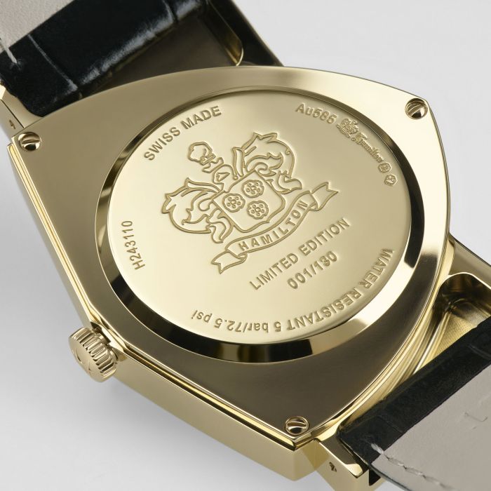 Hamilton Ventura Quartz Gold Limited Edition H24311730 Men's Watch 33mm_5