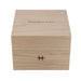 A light natural wood presentation box with the HAMILTON brand name engraved on the top lid and a star logo on the front, shown against a plain white background.