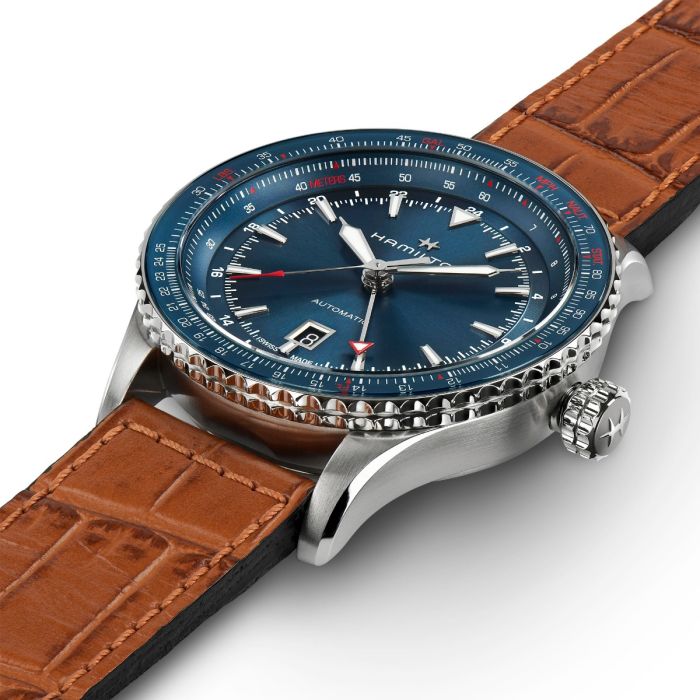 Hamilton Khaki Aviation Converter Auto Gmt H76715540 Men's Watch 44mm_2