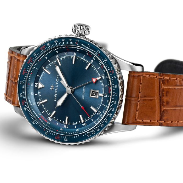 Hamilton Khaki Aviation Converter Auto Gmt H76715540 Men's Watch 44mm_3