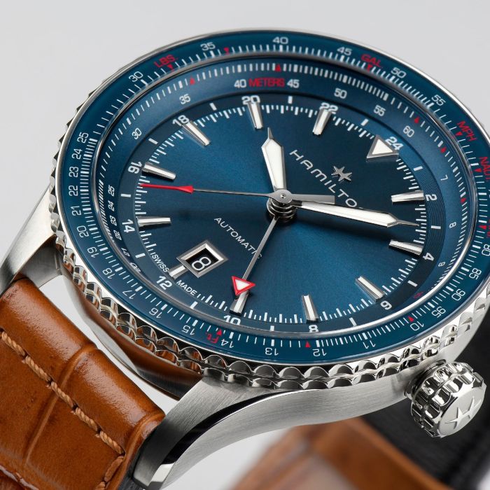 Hamilton Khaki Aviation Converter Auto Gmt H76715540 Men's Watch 44mm_4
