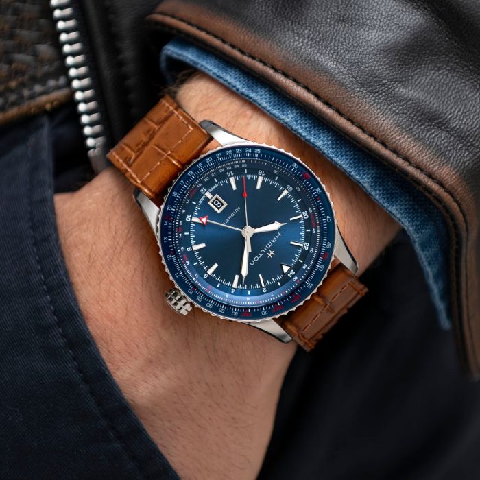 Hamilton Khaki Aviation Converter Auto Gmt H76715540 Men's Watch 44mm_6