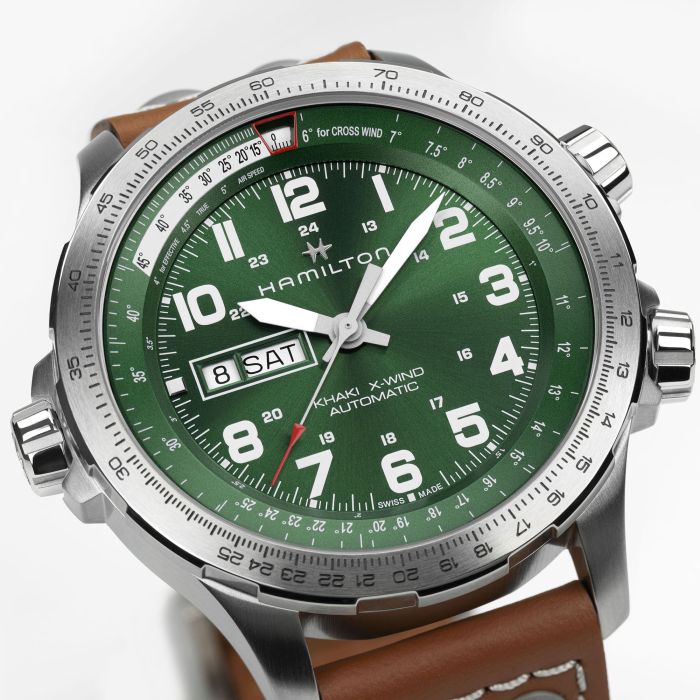 Hamilton Khaki Aviation X-Wind Day Date H77735560 Men's Watch 45mm_5