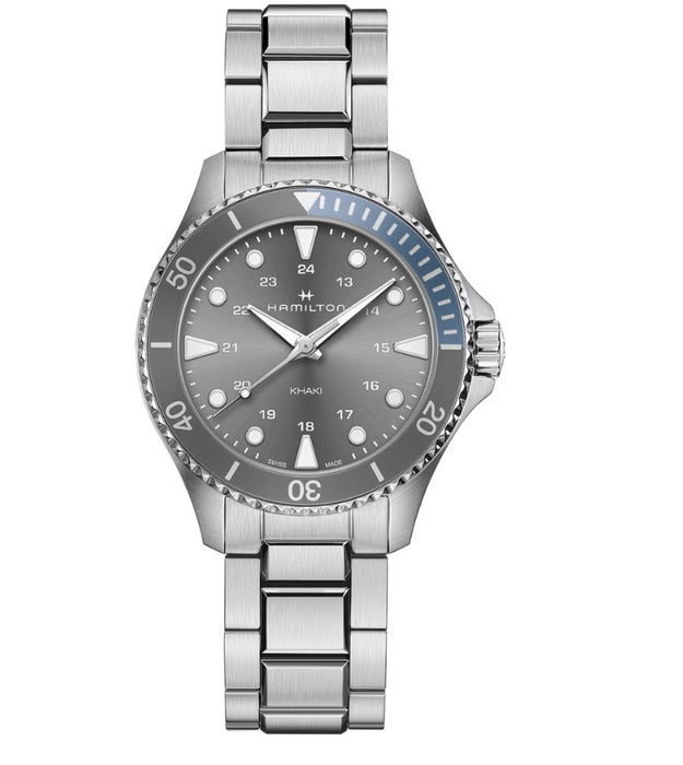 Hamilton Khaki Navy Scuba Quartz Grey Dial Sapphire Crystal Stainless steel Men's Watch H82211181