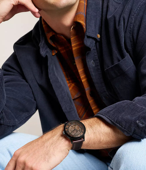 Fossil Oak Barrel Black Stainless Steel Men Watch Me3098_2