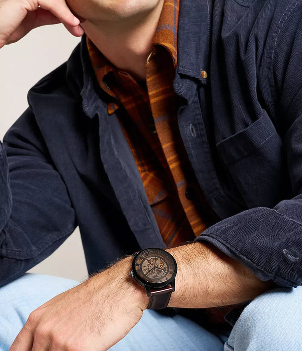 Fossil Oak Barrel Black Stainless Steel Men Watch Me3098_2