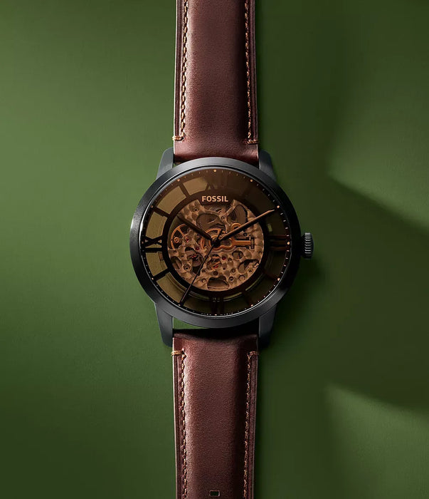 Fossil Oak Barrel Black Stainless Steel Men Watch Me3098_6