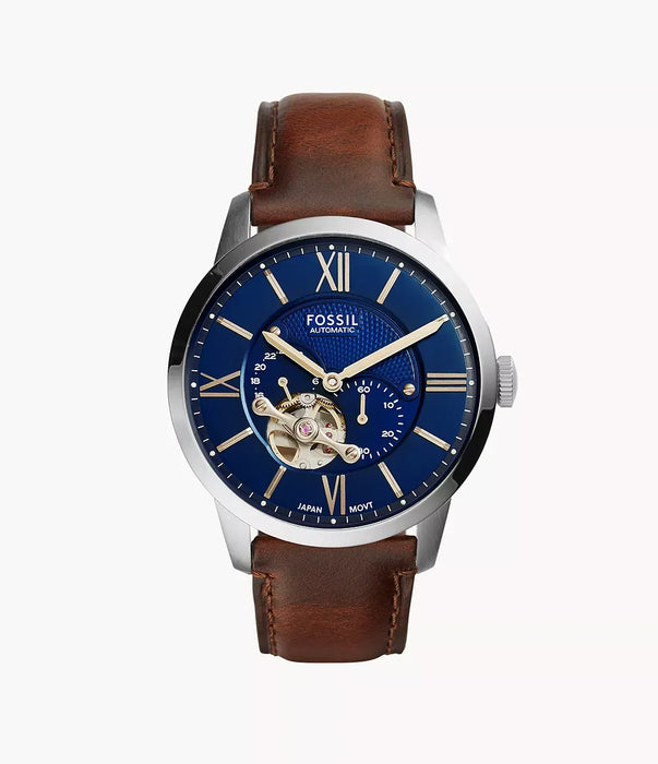 Fossil Blue Silver Stainless Steel Men Watch Me3110_1