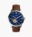 Fossil Blue Silver Stainless Steel Men Watch Me3110_1